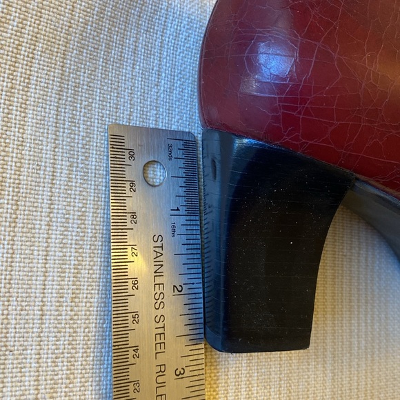 FRANCO SARTO Alta II Cherry Red Heels. Size 7 - Picture 7 of 7